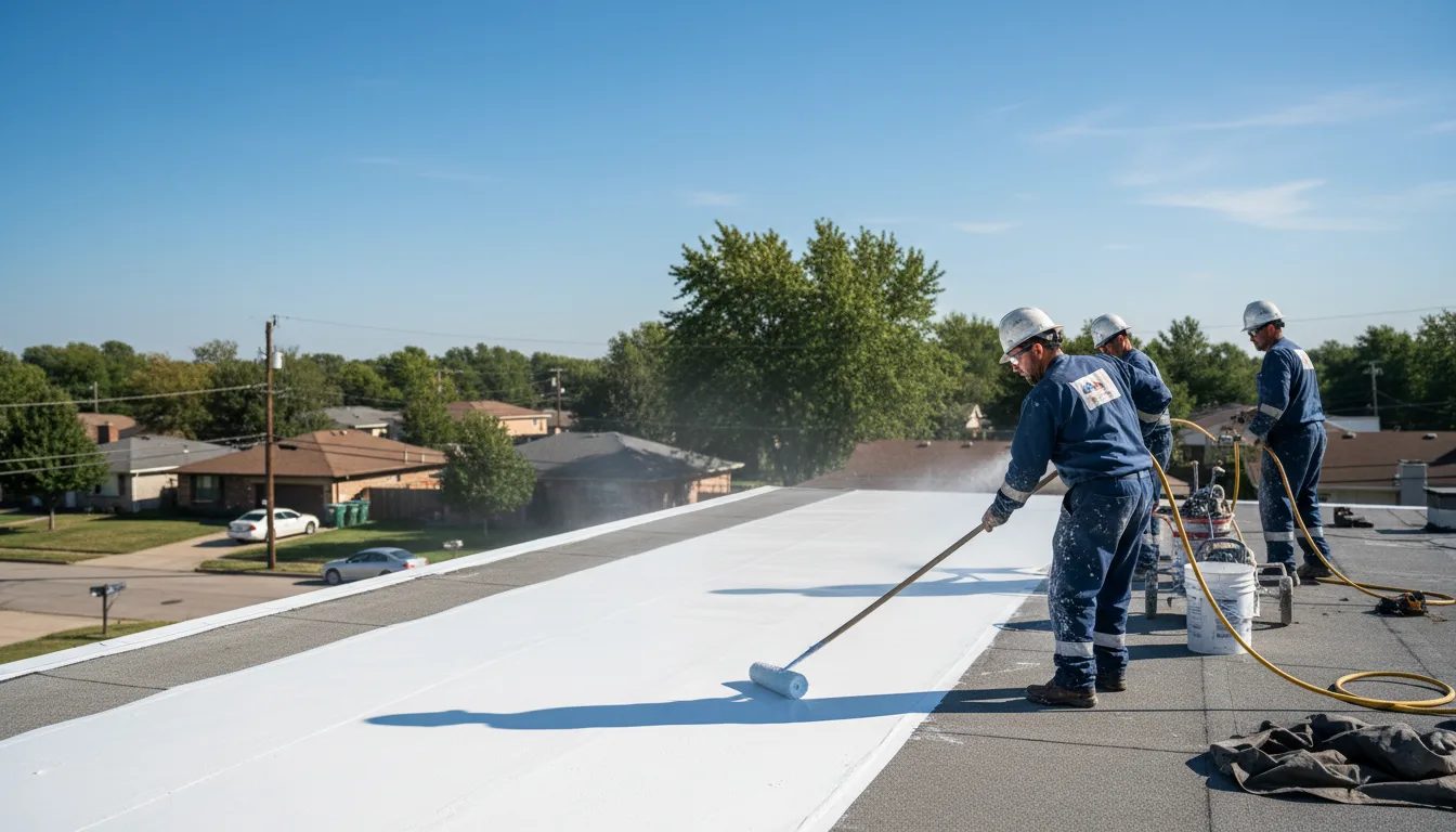 Commercial roof coating in Coatesville, IN near me